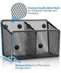 Magnetic Pen Holder With Heavy Duty Magnets Metal Pen Cup And Marker Storage Organizer For Whiteboards Fridges Lockers Classrooms And Office Desks