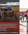 Heavy Duty Front Rack And Pinion Steering Drop In Swap For Polaris RZR 170 2009 To 2020 Chromoly Output Shaft Aluminum Housing Alloy Gears Direct OEM Replacement Built Tough with racers in action.