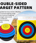 Replacement Target Bag Cover For Archery Practice In Backyard And Outdoor Settings, Easy Fill, Double-Sided Pattern