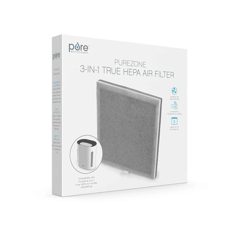 Box of Genuine 3-In-1 True HEPA Replacement Filter For PureZone Air Purifier With Pre-Filter And Activated Carbon.