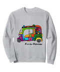 Snag This Chic Desi Rickshaw Graphic Sweatshirt Featuring Minimalist Indian Art Print Lowkey Perfect For Diwali Holi Celebrations With Family Dope Ultra Soft Pullover For Your Daily Fresh Vibe.