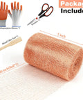 Copper Mesh Rodent Control Roll, 5 In X 50 Ft Wire Screen For Mice And Rats, Bats And Snails, Weep Hole Filler, DIY Pest Blocking
