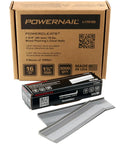 16 Gauge 1-3/4 Inch L-Cleat Nails For Hardwood Flooring Case Of Five Boxes with 1,000 Nails Each, Packaging and Loose Nails Displayed