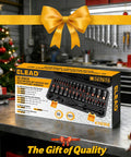 Pro Grade 35 Piece Hex Bit Socket Set With 1 Quarter Inch, 3 Eighths Inch And 1 Half Inch Drive Sockets in gift packaging
