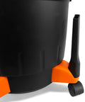 Portable Wet Dry Shop Vacuum And Blower 5 Gallon 10 Amp HEPA Zero Point Three Micron Filter Hose And Accessories base close-up