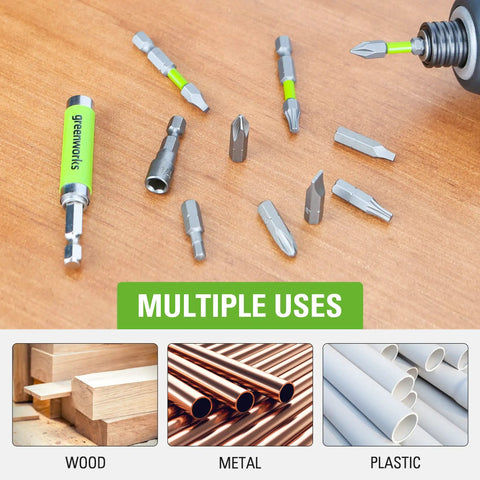 All In One 70 Piece Impact Rated Driving Set With Magnetic Screw Guide, Socket Adapters And Nut Drivers for multiple uses