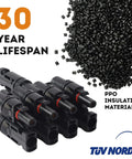 T Branch Solar Connector Plug And Play 1 To 4 For Solar Panels M To F And F To M Parallel String Splitter Joiner with PPO material