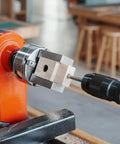 NCK Series Quick Change Woodturning Lathe Jaws for Pipe and Spoon Making in action on lathe