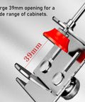 Adjustable Stainless Steel Cabinet Door Alignment Jig Tool For Pro Grade Precise Installations with 39mm opening