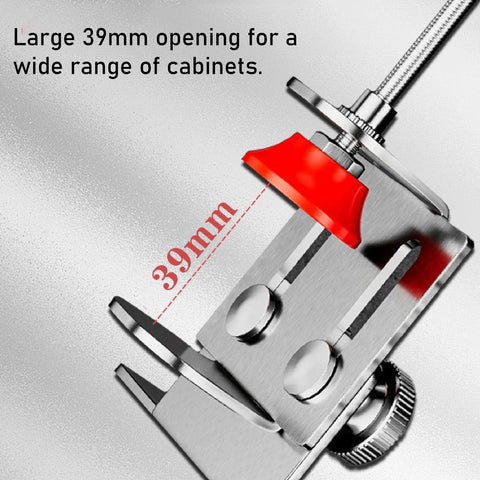 Adjustable Stainless Steel Cabinet Door Alignment Jig Tool For Pro Grade Precise Installations with 39mm opening