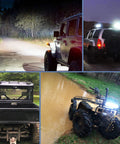6.5 Inch 120W Spot And Flood LED Light Bar Set Waterproof Off Road Work Lamps for trucks, SUVs, Jeeps, ATVs, boats, night use