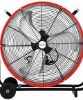 Industrial Drum Fan 24 Inch High Velocity With 8100 CFM 3 Speeds Heavy Duty Metal Shop Fan For Warehouse Garage Workshop Factory