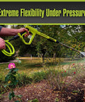 Pressure Washer Hose With M22 Fittings, 1/4 In By 25 Ft, ZillaGreen Flexible Hybrid Polymer, Cold Water Only Up To 3100 Psi