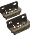 Self Closing Half Inch Semi Concealed Metal Wrap Cabinet Hinges With Autoclosing Mechanism For Gate And Cabinet Doors Two Pack