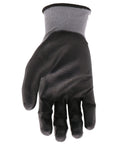 Men's Grip Polyurethane Coated Work Gloves Ten Pack Water and Chemical Resistant Abrasion Resistant Superior Grip Spandex Backing Black Gray Large For Precision Handling