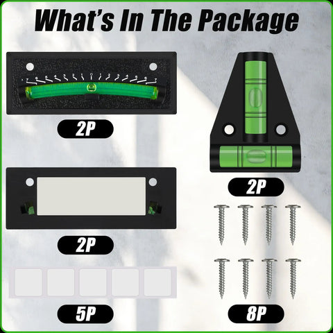 Rock Solid T Shape Rv Level Bubbles Four Pack With Dead On Green Fluid Readings Built Tough Abs For Camper Or Trailer Stick On Wall Mount Setup Totally Weather Ready And Straight Up Reliable For Weekend Getaways