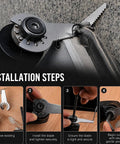 Installation guide for Pack Of 3 One And One Half Inch Stainless Steel Serrated Caulking Scrapers For Oscillating Tools