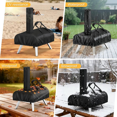 Heavy Duty Weatherproof Pizza Oven Cover For Karu 12 Outdoor Use Waterproof Oxford Cloth With PVC Coating UV Resistant