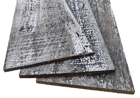 Close-up of Smart Thermally Modified Barn Wood Wall Planks Nail In 5 W X 24 L 10 Sq Ft Pack Of 12 showing texture and finish