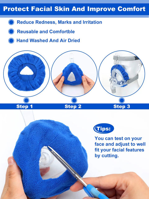24 Pack Full Face Mask Liners For Comfy Comfort And Leak Prevention Reusable Soft Cushions That Cut Air Leaks And Blisters