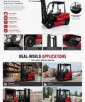 Electric Counterbalance Forklift Workhorse For Warehouse Use Material Handling Lift Truck 1000 To 2000 Kg Capacity Stable Mast