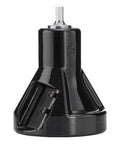 Beast Grade Tenon Cutter For Log Furniture 2 Inch Diameter With Dual Blades And 60 Degree Shoulder Powder Coated Die Cast Aluminum Body One Half Inch Shank DIY Ready Made In USA Commercial Series, black with visible shank and dual blades