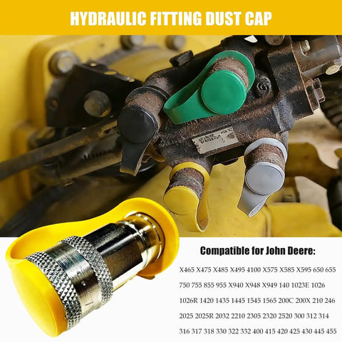 Must Have 8 Piece Hydraulic Fitting Dust Cap And Plug Set For John Deere Tractors Models 300 312 314 316 317 318 322 330 332 Replacement M132021 M132022 M132024 M70728 M132031 M132032 M132034 M85099 on hydraulic fittings