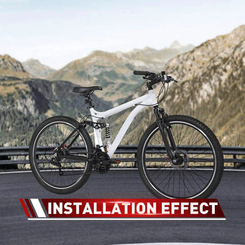 Mountain bike featuring 120mm 6-Bolt Disc Brake Rotor Replacement for Mountain Bikes and E-Bikes DIY-Friendly Easy Install.