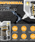 High Elasticity Asphalt Crack Filler Self Leveling Sealant For Driveways And Walkways Waterproof Road Repair 74oz packaging