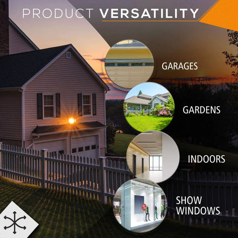 Two Pack Outdoor Security Flood Lights 150W PAR38 Heavy Duty Cast Aluminum Housing Weatherproof Black Finish Two Head Floodlight Set For Yard Porch Driveway Quick Install Durable Outdoor Lighting