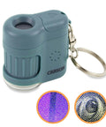 Pocket Microscope Keychain With 20x Magnification, Built-In LED And UV Light, Adjustable Focus, Portable Science Tool For Snapping Fluorescence, Inspecting Currency, Tiny Details, And Everyday Discovery On The Go.
