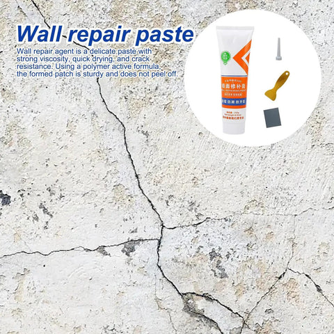 Rapid Drywall Hole Repair Kit With Quick Dry Paste For Patch Up Holes And Cracks In Walls Easy Adhesion For Home Living Rooms Kitchens Basements Garages Offices Apartments Dorms