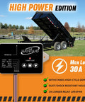 High Power Wireless Dump Trailer Remote Controller for 12V Hydraulic Systems, No Wires, 3/4-Wire Setups, 100 Ft Range, Easy Install