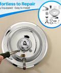 Shower Handle Renovation Kit For Delta RP6046 And 600 Series Valves Single Lever Chrome Trim Repair
