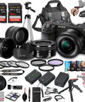 A6700 Mirrorless Camera Kit With 16 To 50mm Lens, 128GB Extreme Speed Card, Wide Angle Adapter And 2x Tele Lenses, Case, Tripod, Filters, Hood