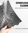 Water rinsing Interlocking Drainage Floor Tiles 55 Pack 12 by 12 Inches Non Slip Soft PVC Mats with 0.6 inch pin support