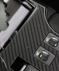 Dope ABS Carbon Fiber Gear Panel And Shifter Console Upgrade Revamps Your Toyota 4Runner Ride With Fresh Cockpit Trim showing controls and trim details.