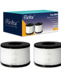 Box and two filters for 2 Pack Replacement Filter For PARTU And SLEVOO BS-03 HEPA Air Purifier, 3-In-1 Filtration System