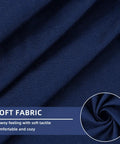 Close-up of navy fabric texture for Waterproof Cushion Covers Stretch Sofa Slipcover For Dog Hair Stains Spills Washable Non Slip TPU Lined Outdoor Patio Furniture Replacement Navy 1 Piece Small, highlighting soft feel and comfort.