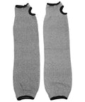 Heavy Duty Cut Resistant Arm Sleeves With Thumb Hole Tough As Nails Forearm Guards designed for welding and auto repair in grey.