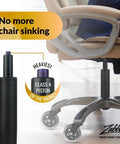 Heavy Duty Class 4 Gas Cylinder Replacement Kit For Desk And Gaming Chairs With Universal Fit installed on chair