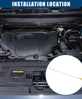 Engine bay showing Mazda Engine Oil Dipstick For Mazda 6 2009 2013 And CX9 2007 2015 Metal Oil Level Dipstick Durable Silver Tone