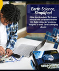 Earth Observer STEM Coding Kit: Build And Code Your Own Satellite To Track Earth Climate From Space, Hands On Learning With Step By Step Guides For Ages 13 And Up. teen assembling satellite kit