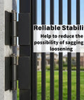 4 Pack Beefy Heavy Duty Weld On Hinges Metal 4.2 x 4.4 Inch welded to metal gate with corrosion-resistant finish
