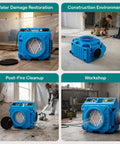 Beefed Up 3 Stage Filtration MERV 10 And HEPA Carbon Odor Removal Portable Air Purifier in industrial and home settings