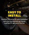 Chevy K1500 Steering Tie Rod End ES2836RL installation showing precision fit and steering alignment with greaseable socket and debris shield.