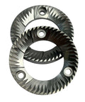 40mm Flat Burr Blade For Electric Espresso Grinders Replacement Part In Stainless Steel shown in a close-up view