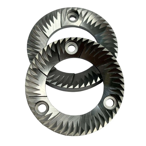 40mm Flat Burr Blade For Electric Espresso Grinders Replacement Part In Stainless Steel shown in a close-up view