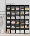 Nine Cube Closet Organizer Set Portable Storage Shelves For Clothes And Toys Durable Metal Frame With ABS Connectors 11 Inch Cubes