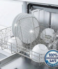 Premium 304 Stainless Steel Crisper Rack Set Compatible With Select Four Quart And Six Cup Air Fryers Heavy Duty two piece rack in dishwasher with clean dishes.